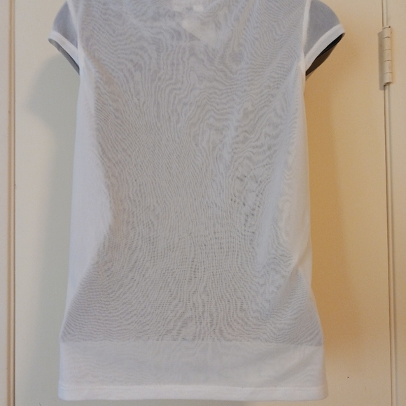 Y2K Moda top sz.S abstract flowers, Light green and white nwt - Picture 6 of 7